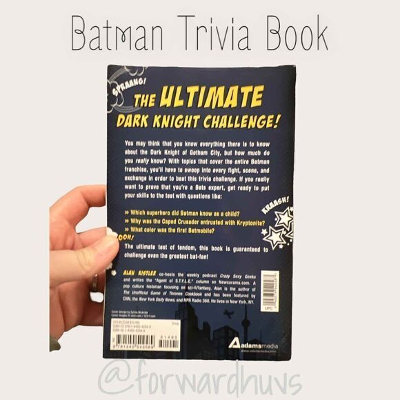 The Unofficial Batman Trivia Challenge Book By Alan Kistler 800+ Questions - Picture 3 of 7